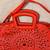 Melie Bianco RED Laser-Cut Tote Bag 4 thumbnail