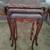 ANTIQUE 1930s QUEEN ANNE STYLE NESTING TABLES 3 thumbnail