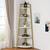 5 Tier Corner Modern Bookshelf (Gold) 3 thumbnail