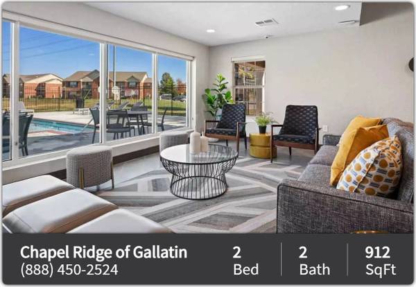 $1,439 / 2 habitaciones - 912 pies² - ¡No te pierdas este fabuloso apartamento de 2 dormitorios y 2 baños! ¡Ubicación muy deseada! (Gallatin - Sureste de Gallatin)63680375195393121