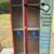 5ft Vintage school lockers red and yellow metal locker storage units 4 thumbnail