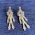 Stunning Sterling Silver Vintage Articulated Clown Earrings 1 thumbnail
