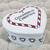 /// VTG "A GINGERBREAD CHRISTMAS" CERAMIC HEART SHAPED TRINKET BOX \\\ 1 thumbnail