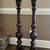 pair tall solid wood candle holders 5 thumbnail