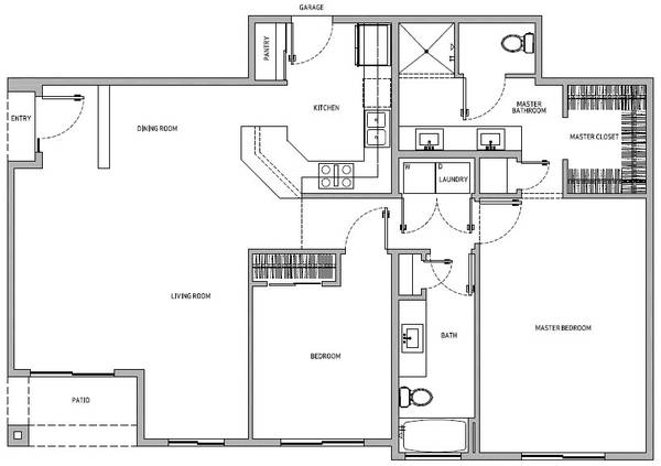 $1,998 / 2br - 1210ft2 - Spacious and elegant! You've found your ideal 2 bed / 2 bath! (Phoenix - On South Mountain)64024996875393121