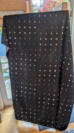 Black shower curtain 1