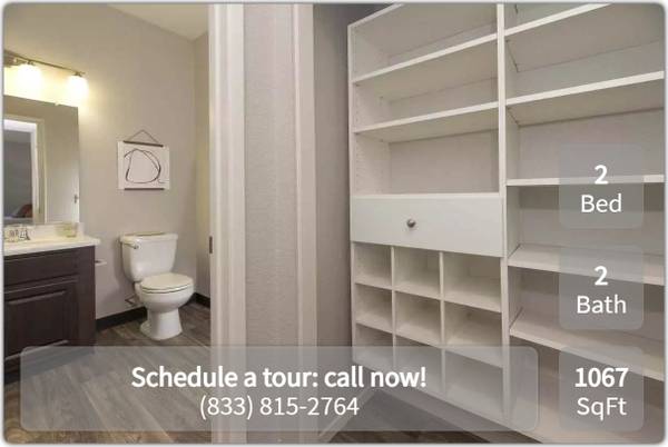 $2,244 / 2br - 1067ft2 - Gorgeous 1067 sq ft, 2 bed / 2 bath just minutes from campus (Elk Grove)63961338626434121