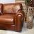 Genuine Brown Home Theater Curved Sectional With Ottoman - Delivery Available 8 thumbnail
