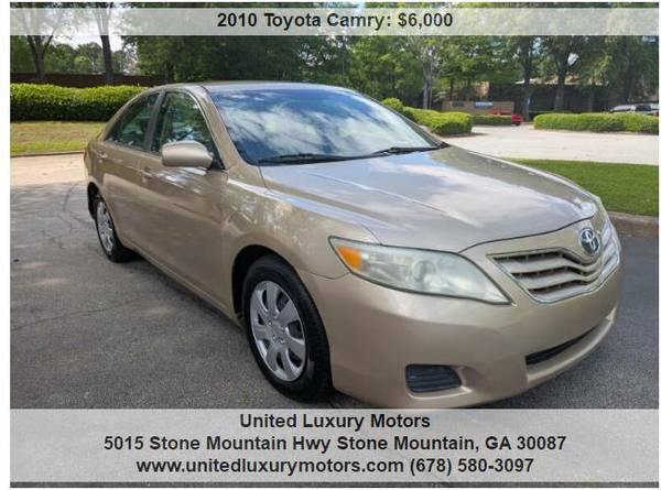 2010 Toyota Camry LE 4dr Sedan - $6,000 (Stone Mountain)63620914685313120