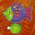 * * * Never Used Ceramic Hand Painted Serving Dishes Fish and Turtle * 1 thumbnail