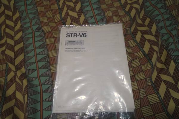 Sony STR-V6 operating instructions 1