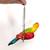 Pair of Colorful Pottery Birds on Hanging Metal Perches 5 thumbnail