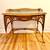 Mid-century Rattan & Wicker Writing Desk 1 thumbnail