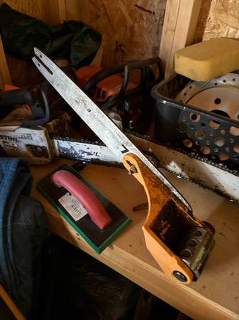 Debarking attachment for Chain Saw 1