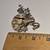 SUSAN L. RICHARDSON 1995 Charm Pin Brooch Dangle Mixed Metals Flowers 12 thumbnail