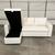 New White Leather Sofa Bed Sectional / Couch with Chaise (Can Deliver) 5 thumbnail
