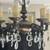 Bronze color antique looking lead crystal chandelier wired for 220V 5 thumbnail