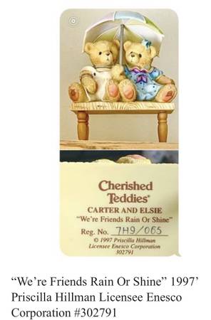 Collector Cherished Teddies “Carter & Elsie” 1