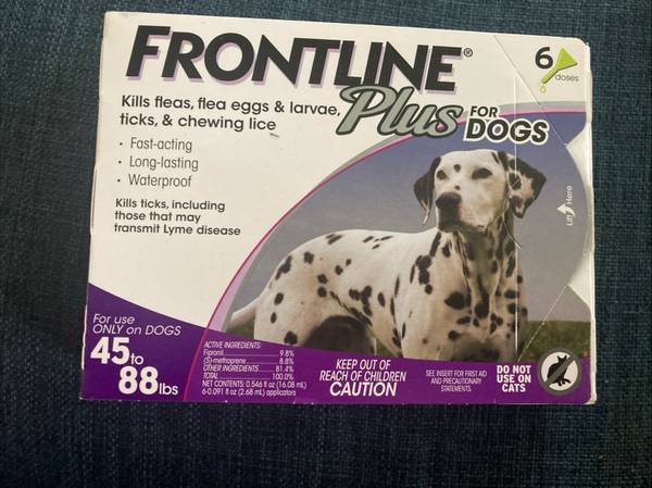 Frontline Plus FleaTick Prevention Medium Large Dogs 45 - 88 lbs ( 6 ) 1