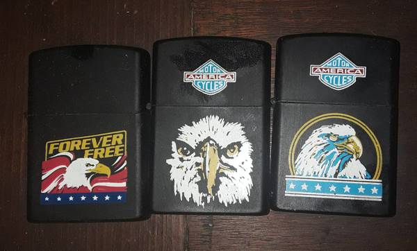 3 Never Used Wind Proof Metal Lighters 1