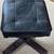 Modern Black Leather Footstool 2 thumbnail