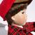 Danbury Mint Radio Flyer Porcelain Doll BILLY Little Red Wagon & Dog 17 thumbnail