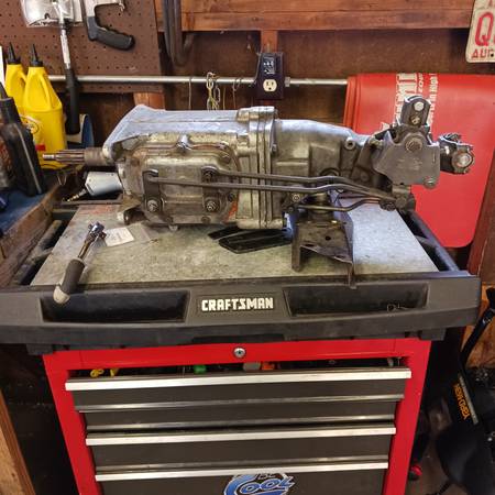 1963 Muncie 4 speed M22 transmission with Hurst shifter. 1