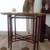 Vintage wood brass glass serving table, ends table 1 thumbnail