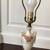Ceramic lamp  - 22" high - Antique - includes original lampshade 2 thumbnail