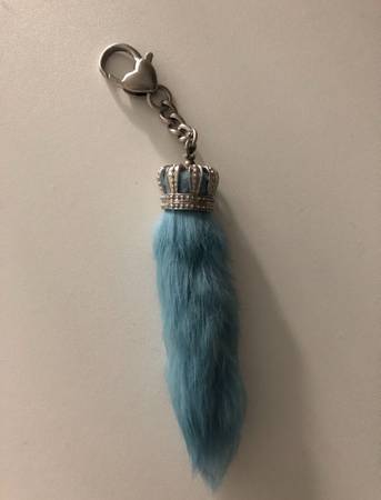 Vintage 2004 Juicy Couture Silver Crown Baby Blue 🩵Rabbit Foot 1