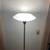 Silver metal floor lamp with round glass shade - 65” tall 5 thumbnail