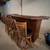 Solid wood bar with bar chairs 2 thumbnail