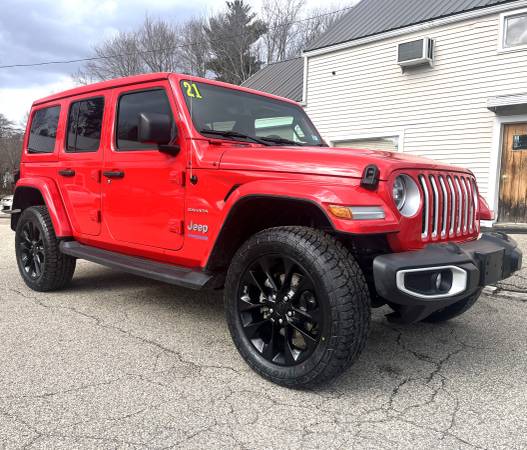 2021 Jeep Wrangler Unlimited Sahara Hybrid 4xe 4x4 NAV Leather 1-Owner - $31,990 (Hampton NH RT1)63618107704835121
