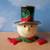 Snowman Head Hinged Trinket Box. Enameled and Jeweled 1 thumbnail