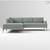 West Elm 94” Andes 3-Pc Ottoman Sectional Sofa Couch | FREE DELIVERY | NYC  7 thumbnail