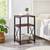 3-Tier End Table – Rustic Brown & Black Metal Side Table with Storage 2 thumbnail