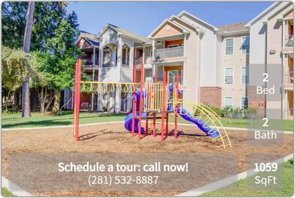 $1,355 / 2br - 1059ft2 - Breathtaking views and incredible amenities! 2 bed 2 bath 1059 sqft (Spring - Near The Woodlands Mall)63906679318658122