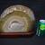 Large polished druzy agate with hardwood stand. 5 thumbnail