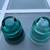 2 Vintage Teal or Aqua Green Insolators 3 thumbnail