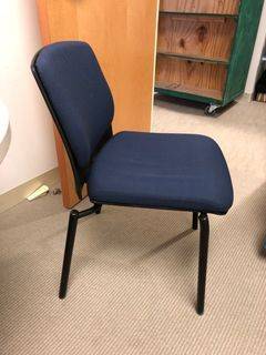 SWISS SITAG BLUE RECEPTION VISITOR CHAIR 1