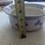 Ceramic Bowl dog pet food water big bone funny art 8" tan blue feed ca 3 thumbnail