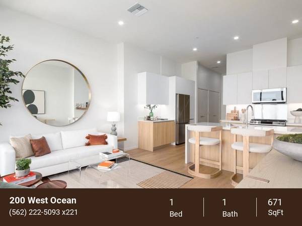 $3,299 / 1 hab - 671 pies² - Piso tipo roble natural, amplia terraza resort con piscina y spa (Downtown Long Beach)63829304039427120