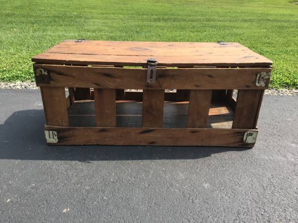 Vintage Primitive Wood Berry Crate 1