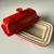 RARE MINT LE CREUSET RED CHERRY BUTTER DISH COLLECTIBLE 4 thumbnail