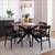 Fenway 47" Round Wood Dining Table - Allmodern - Walnut Top 4 thumbnail