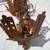 2 Art Deco Circa 1930s  5 Light Slip Shade Chandeliers All Orig. 17 thumbnail