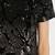 Black Sequin Modern Shift Dress 4 thumbnail