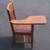 Vintage Antique Student Mission Oak Wood School Chair & Attached Desks 2 thumbnail