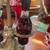 Antique ruby bohemian crystal cruet set 3 thumbnail