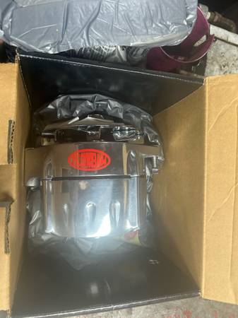 New in box polished aluminum GM high amp alternator 1